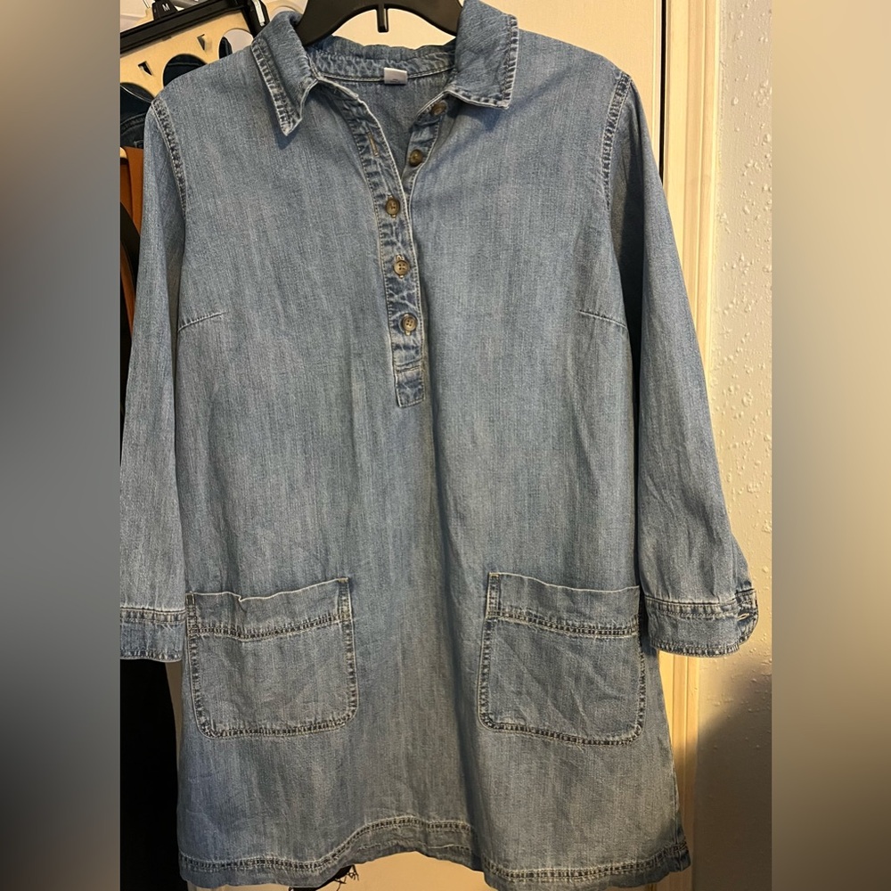 Old navy Jean Popover shirt dress